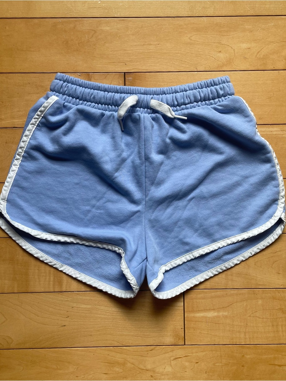 GAP Light Blue Girls' Athletic Shorts with White Trim